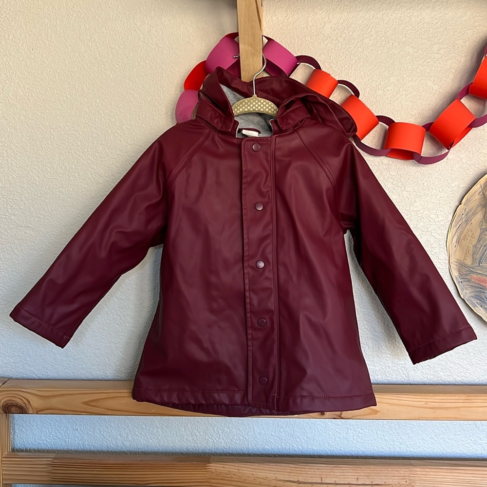 H&M fleece lined rain coat